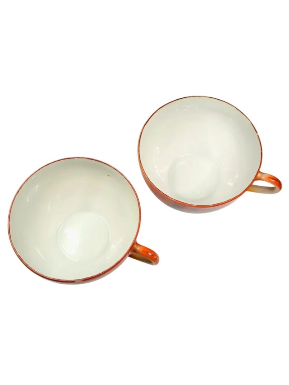 Scenic Luster Teacup & Saucer Pair 1920s-1940s Made in Japan Hand-Painted